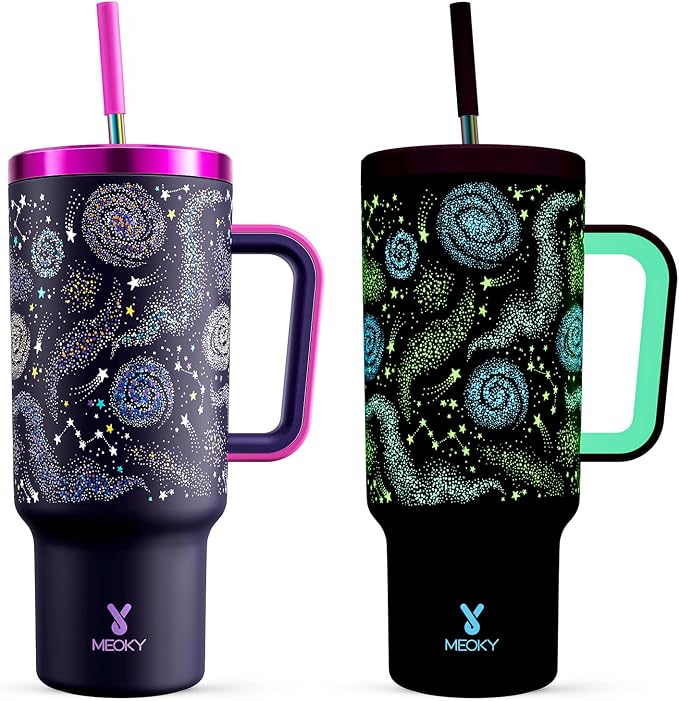 Meoky Glow in the Dark Tumbler: 40 oz Tumbler by MEOKY