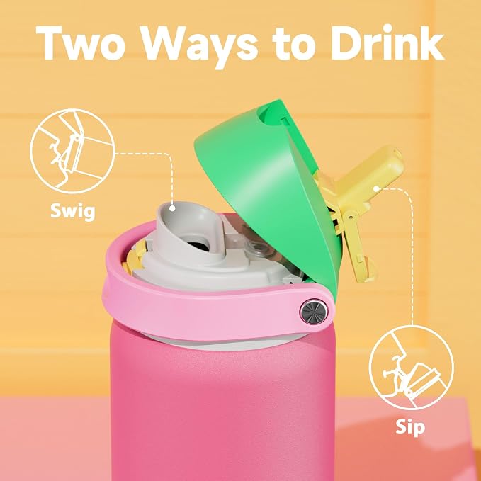 32 oz Insulated Water Bottle for Women: Meoky Stainless Steel Water Bottle - Image 3