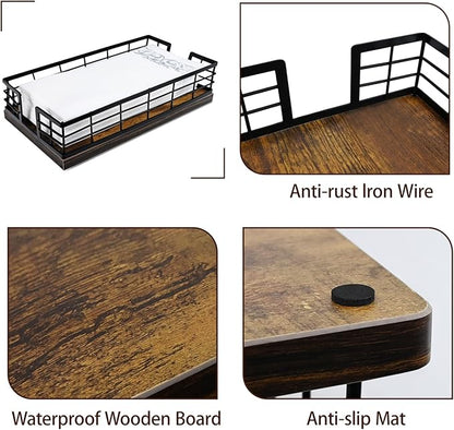 Elegant Wooden Base Paper Holder – Stable, Durable, and Stylish Kitchen Dispenser