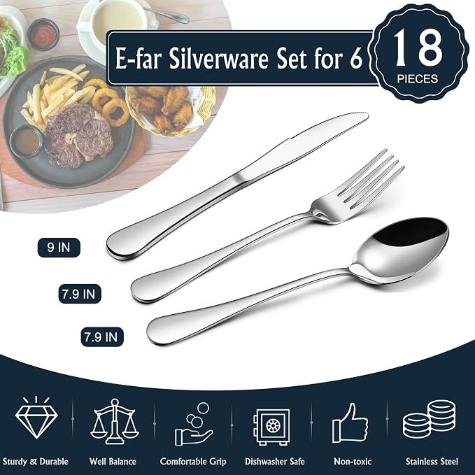 E-far Forks Spoons and Knives Set - Image 2