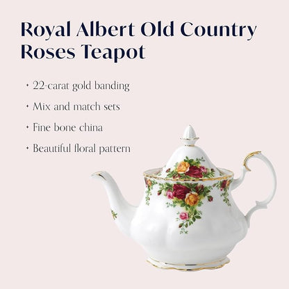 Royal Albert Old Country Roses Teapot Large - Image 2