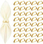 40 Pcs Gold Napkin Rings by Unknown