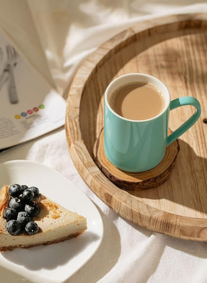 Sweese Coffee Mug, Porcelain 11 Oz Coffee Mugs Set of 6, Ceramic Coffee Cups - Image 5