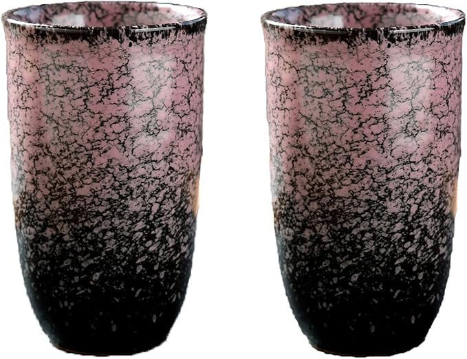 Japanese tea cups Set of 2 Chinese/Japanese style 16oz Handle-less Ceramic Tea by LingXuanGe