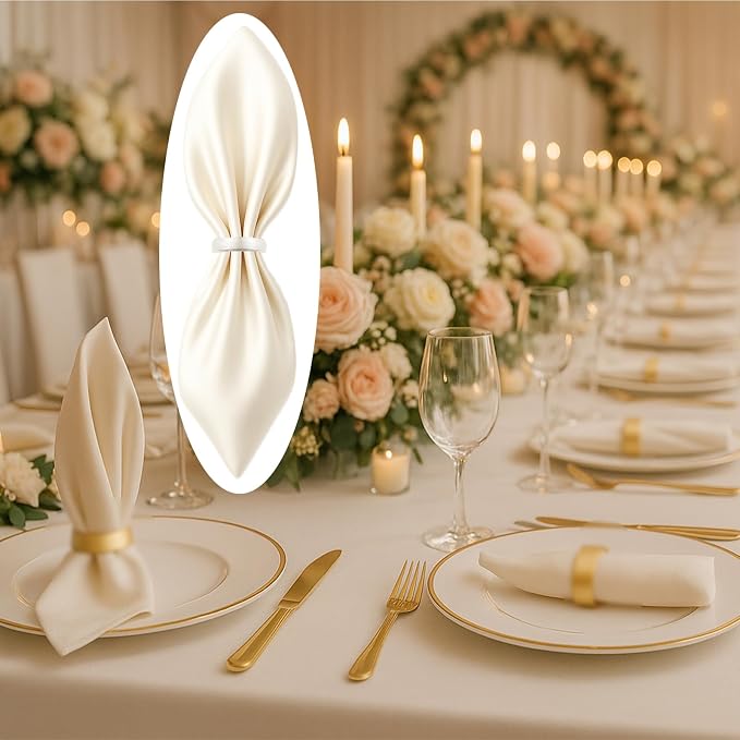 12 Pcs Stainless Steel Napkin Rings - Image 5