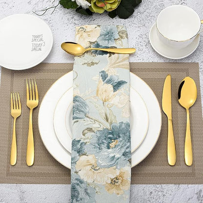 60-Piece Gold Silverware Set, CXJY Stainless Steel Flatware Set - Image 7