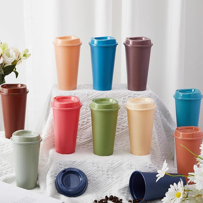 FillTouch 12 Pcs 16 oz Reusable Coffee Cups - Image 4