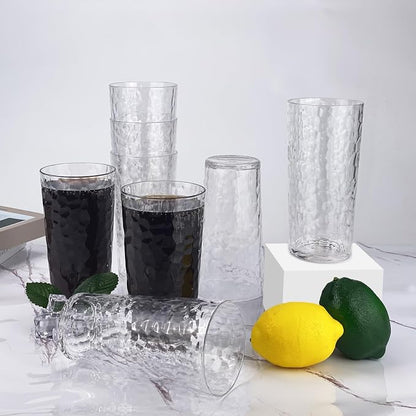 Yalin 24-Ounce Plastic Tumbler Acrylic Drinking Glasses, Reusable Plastic Cups - Image 5