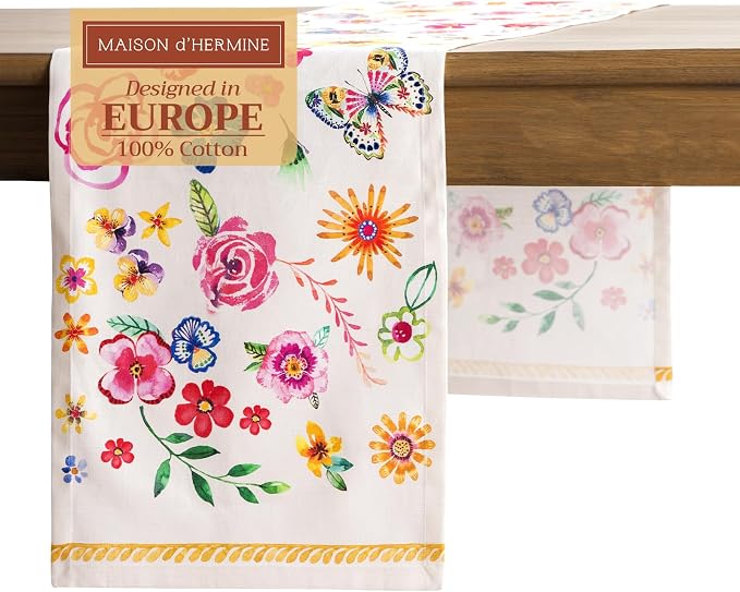 Maison d' Hermine Table Runner 100% Cotton 14.50" x 72" | Table Runners 72 by MaisondHermine