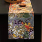 Green Table Runner 12 x 120 Inch, Waterproof Print Floral Table Runners by ZIWUROAD