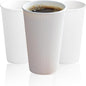 16oz Double Wall Ripple White Paper Coffee Cups- Pack of 50ct by Pantryware+Essentials
