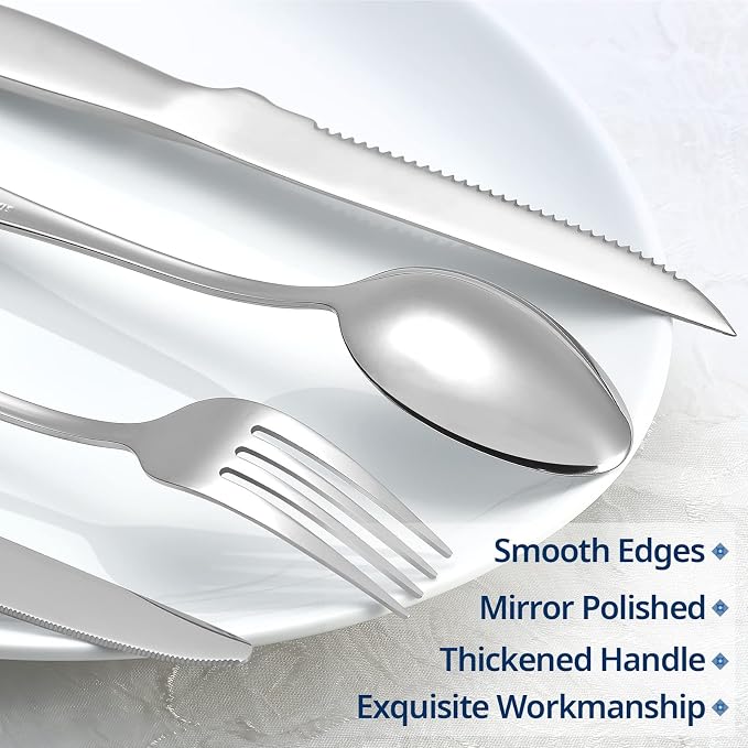 Eisinly 20-Piece Silverware Set - Image 4