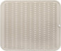 Silicone Dish Drying Mat for Multiple Usage,Easy clean,Eco-friendly,Heat-resistant Silicone Mat for Kitchen Counter or Sink,Refrigerator or Drawer Liner Tapioca 2XL 24 inches x 18 inches