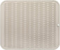 Silicone Dish Drying Mat for Multiple Usage,Easy clean,Eco-friendly,Heat-resistant Silicone Mat for Kitchen Counter or Sink,Refrigerator or Drawer Liner Tapioca XL 18 inches x 16 inches