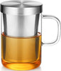 ecooe 16.9 OZ Borosilicate Glass Tea Mug Cup Glasses by ecooe