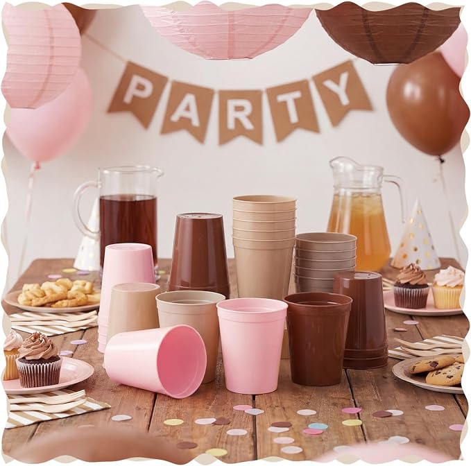 Yungyan 24 Pcs Reusable Plastic Cups 16 Oz Baby Shower Cups - Image 6