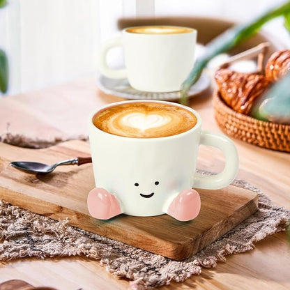 Coffee Mugs, Cute funny Mug For Women, 380ml Unique Ceramic Coffee Tea Cups - Image 5