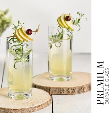 Krosno Water Juice Drinking Glasses, Set of 6, 10 oz, Mixology Collection, Ideal for Everyday Use, Cold Drinks Glasses, Dishwasher Safe, Made in Europe