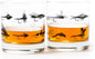 Black Lantern Fly Fishing Whiskey Glasses Set of 2 – 11oz Rock Tumblers with Screen-Printed Fly Patterns – Premium Bourbon & Scotch Barware for Fishermen and Outdoor Enthusiasts