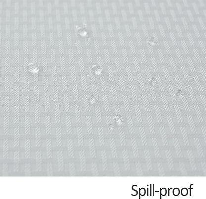 maxmill Rectangle Tablecloth Weaved Texture Design Water Resistant Wrinkle Free Spill-Proof, Soft Table Cloth for Dining Room Decoration, Banquet Parties Event Holiday Dinner, 52 x 84 Inch White
