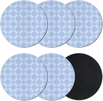 Rhombus Blue Coasters Set of 6, Absorbent Coasters by Unknown