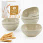 5 oz Small Wheat Straw Bowls Set of 6, Unbreakable Dipping Bowls Soy Sauce Dish by BUSOKIP