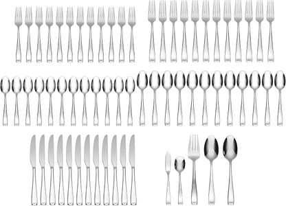Oneida Moda 65-Piece 18/10 Stainless Steel Silverware Set - Image 2