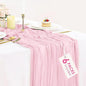 6 Pack Light Pink Table Runner Cheese Cloth Summer Rustic Sheer Gauze by BlueTopCoLtd