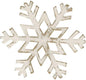 Park Designs White Snowflake Napkin Ring Set of 4 | Vintage Metal Holiday Napkin Holders with Distressed White Finish | Farmhouse Winter & Christmas Table Decor