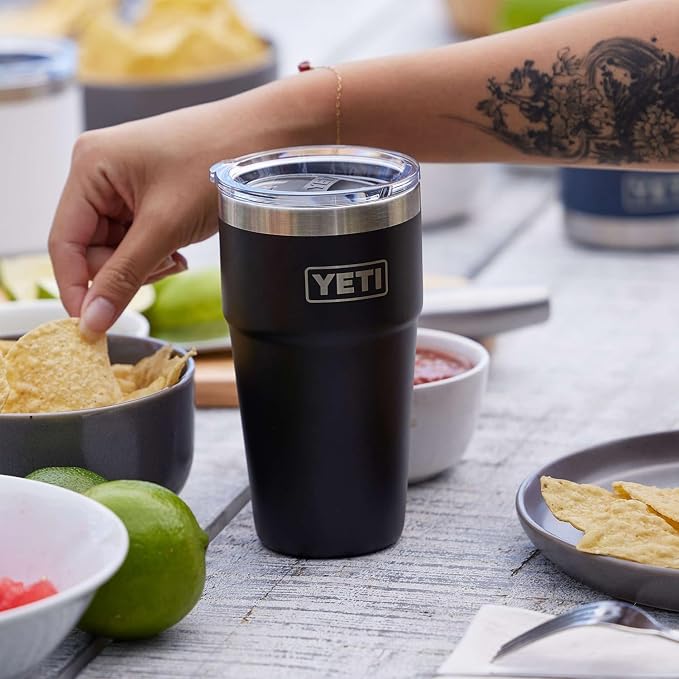 YETI Rambler 20 oz Stackable Tumbler, Stainless Steel, Vacuum Insulated - Image 6