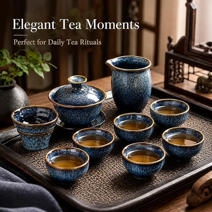 9-Piece Chinese Tea Set, Gongfu Tea Sets - Image 2