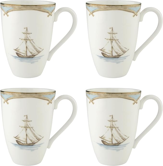 Lenox British Colonial Tradewind Porcelain Mug Set by Lenox
