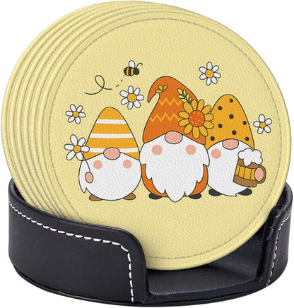 6 Pcs Leather Coasters for Drinks - Image 3