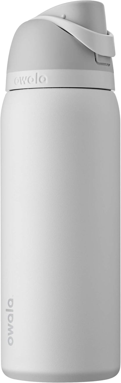 Owala FreeSip Stainless Steel Water Bottle 32 oz Shy Marshmallow by Unknown