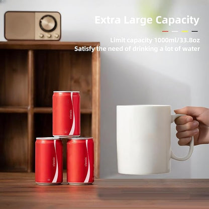 Extra Large Coffee Mug 33 oz Ceramic Mug - Image 4