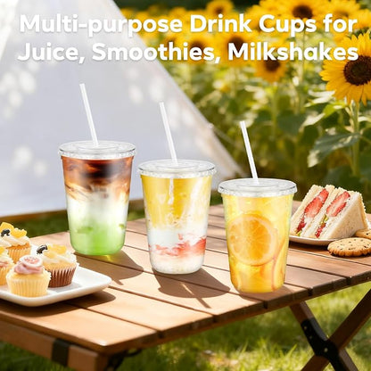 100 Pack 14 oz Plastic Cups - Image 7