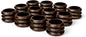 Handcrafted Wooden Napkin Rings Set of 12, Hardwood Dinner Napkin Holders by CLEENTABLE