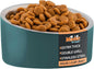 Master Pet Supply Stainless Steel Slanted Dog Cat Food Bowl - 8 oz Heavy Duty - Emerald Sea, Double Wall Insulated, Non-Slip Elevated Bowl for French Bulldogs Pugs Cats, Anti Rust Dishwasher Safe