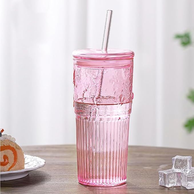 JunVpic Glass Coffee Tumbler, 20 oz Glass Cup - Image 4