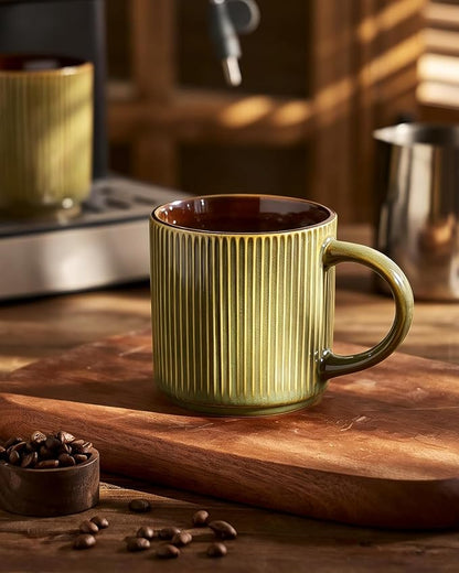 famiware Coffee Mug Set for 4, Star 12 oz Catering Mugs Cup Set - Image 4
