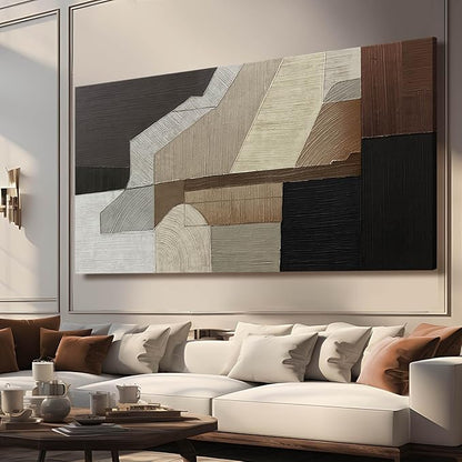 VAYIMDH Line Abstract Wall Art Colorful Wall Prints Geometric Living Room Decorations for Walls neutral Artwork Office Bedroom Photo 29"x 58" Ready to Hang