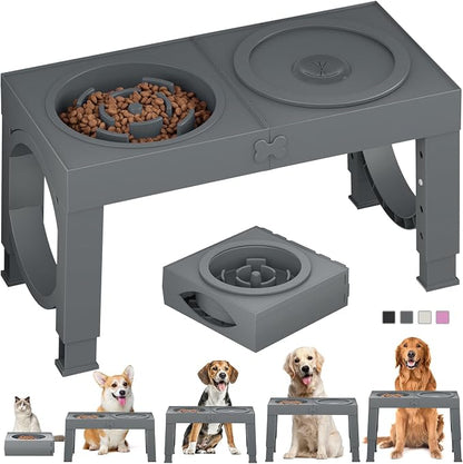 XIAZ Elevated Dog Bowls Large Breed Raised Dogs Bowl Stand Large/Medium Sized by XiaZPet