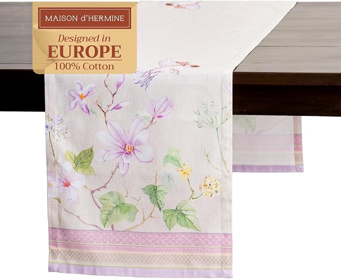 Maison d' Hermine Table Runner 100% Cotton 14.50" x 108" | Table Runners 108 by MaisondHermine