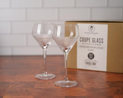 Amehla x The Educated Barfly Collection Coupe Glass Handblown Teardrop Nick and - Image 5