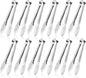 12 Pack Small Serving Tongs, XEVOM Stainless Steel Sugar Tongs Mini Appetizers by XEVOM