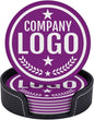 Custom Leather Coasters with Logo by Handmade