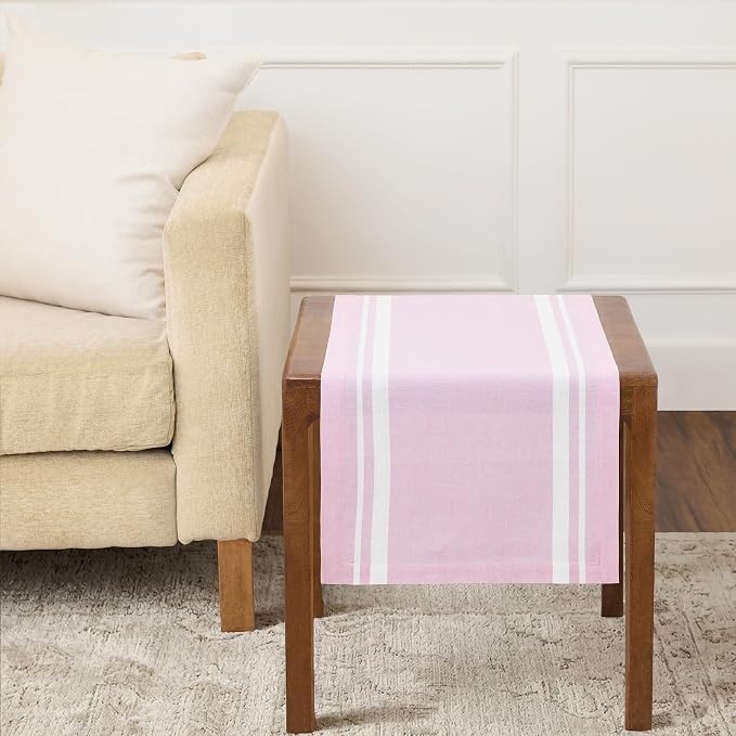 Solino Home 100% Pure Linen Table Runner, 14 x 36 in, end tables, coffee tables by SolinoHome
