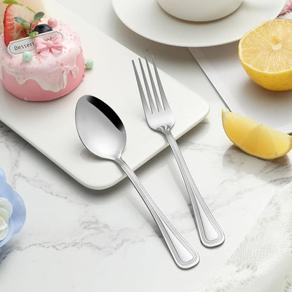 24 Pieces Teaspoons Set, 6.4 Inches Spoon Set, Stainless Steel Silverware - Image 6