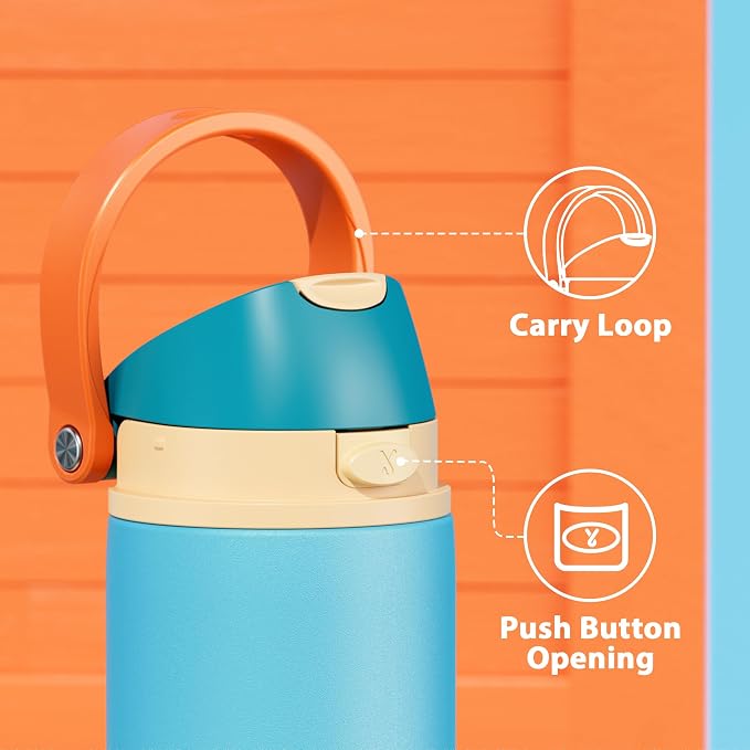 24 oz Insulated Water Bottle for Men: Meoky Stainless Steel Water Bottle - Image 4