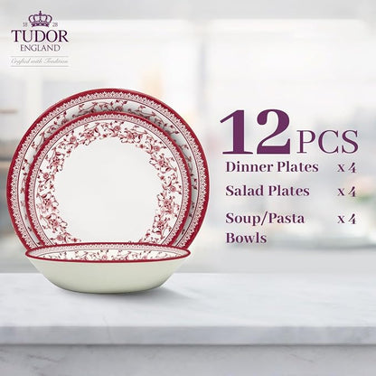 12-Piece Porcelain Dinnerware Set - Image 3